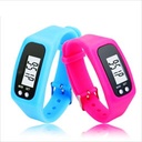 Silicone LCD smart sports pedometer hand ring watch electronic step silicone Sports men's watch spot
