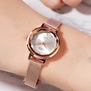 Gedi Korean style small student watch simple artistic waterproof stainless steel mesh strap watch women's all-match quartz watch